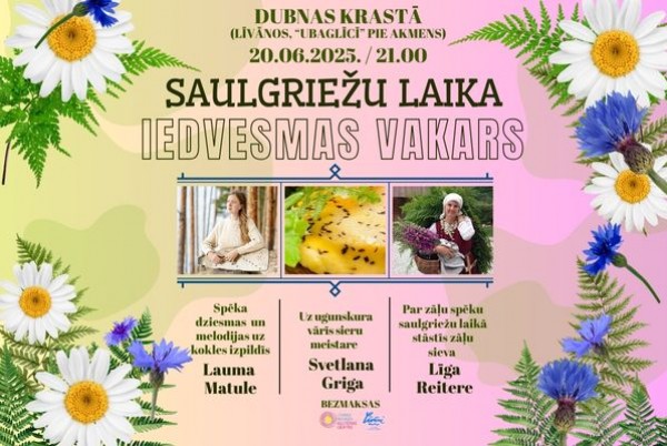 Saulgriežu iedvesmas vakars